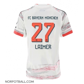 Billige Fotballdrakt Bayern Munich Konrad Laimer #27 Replika Bortedrakt Dame 2025-26 Kortermet